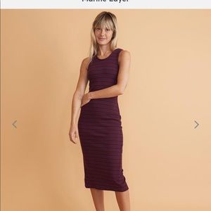 Marine Layer Lexi Rib Daytime Midi Dress